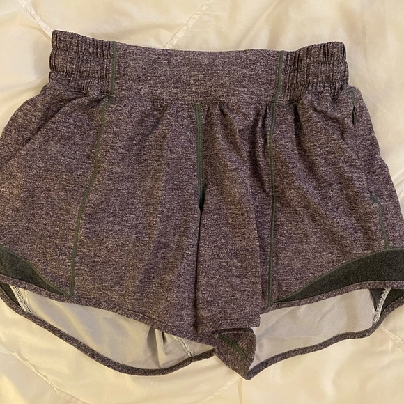 lululemon athletica Pants - Lulu Lemon hotty hot grey shorts with mesh!
